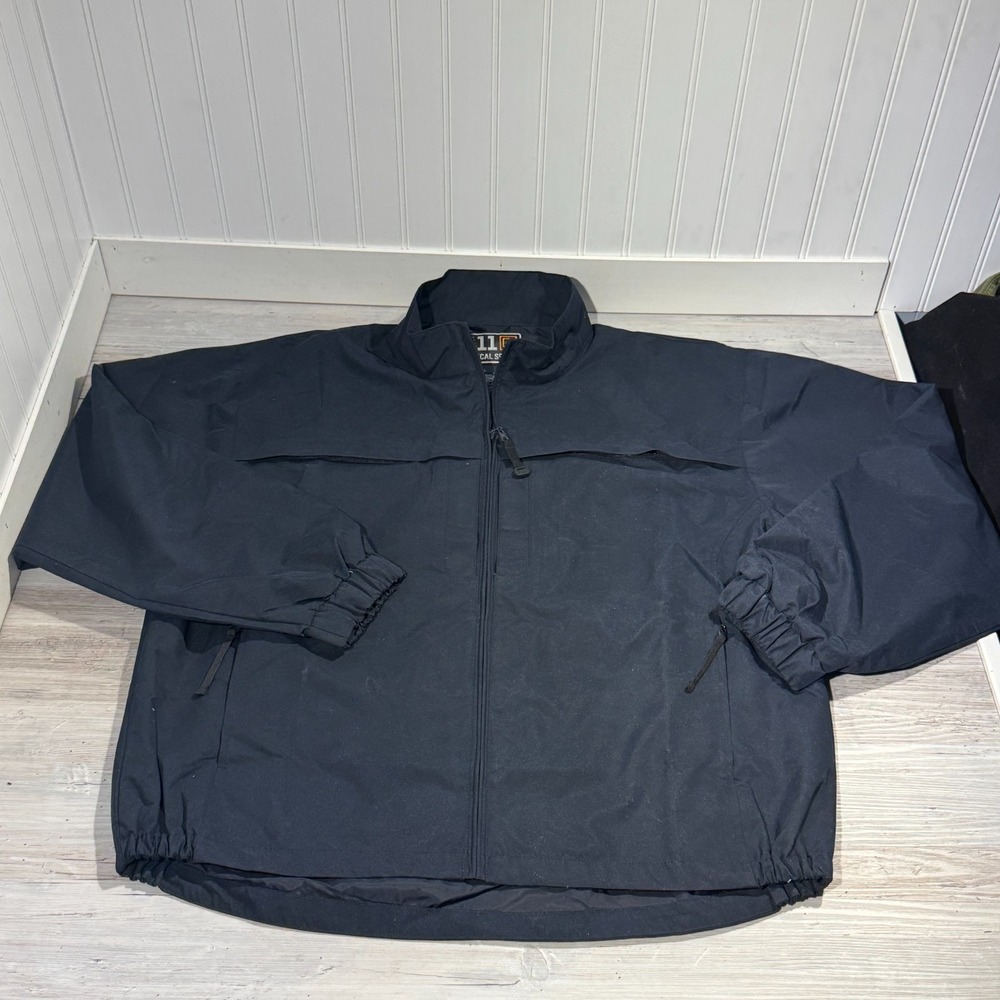 5.11 Tactical Series Jacket Mens L Black Windbreaker Concealed Carry